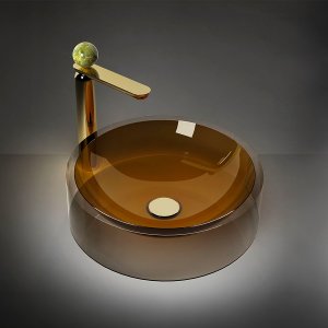 Grifería de diseño Perle de Gessi en un baño