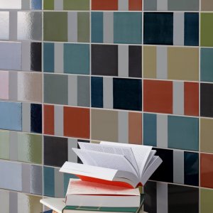 Sala de reuniones con pared Diarama de Mutina