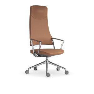 Sillón de dirección Aventador de Quinti con respaldo alto