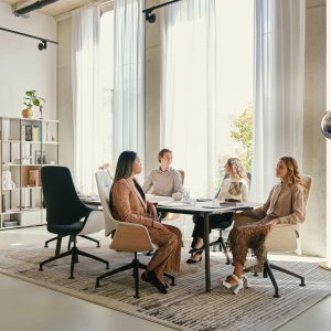 Silla para reunión se:mission de Sedus con respaldo medio