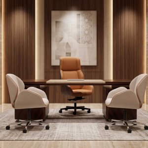 Sillón de dirección Suoni de Vaghi visto de tres cuartos
