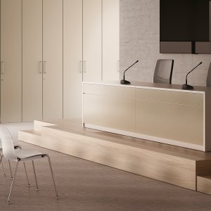 Mueble de servicio de Vogue con rejilla de ventilación para el ordenador