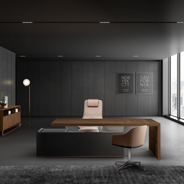 Proyecto de oficina About Office dibujado en 3D antes del pedido