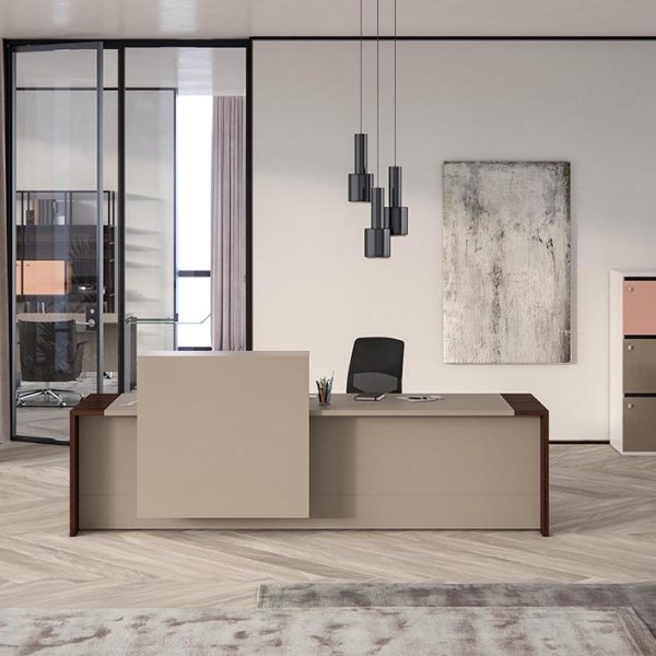 Espacio de trabajo Estel Italian Smart Office con cabina insonorizada