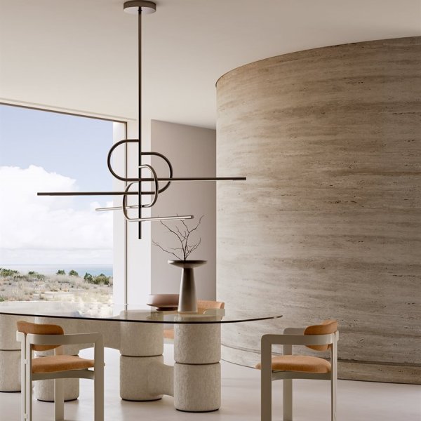 Mesa de reunión de cristal templado Gallotti&Radice en una sala de dirección