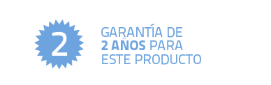 garantía de 2 años para este producto