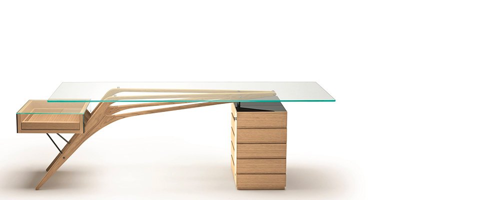 Escritorio con cajonera